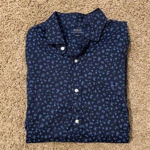 NWOT Polo Ralph Lauren Floral Button Shirt XL Slim